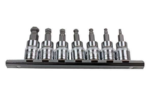 US PRO 3/8″ Hex Allen Bit Key Sockets Ball End Socket Set Ratchet Tool Bergen