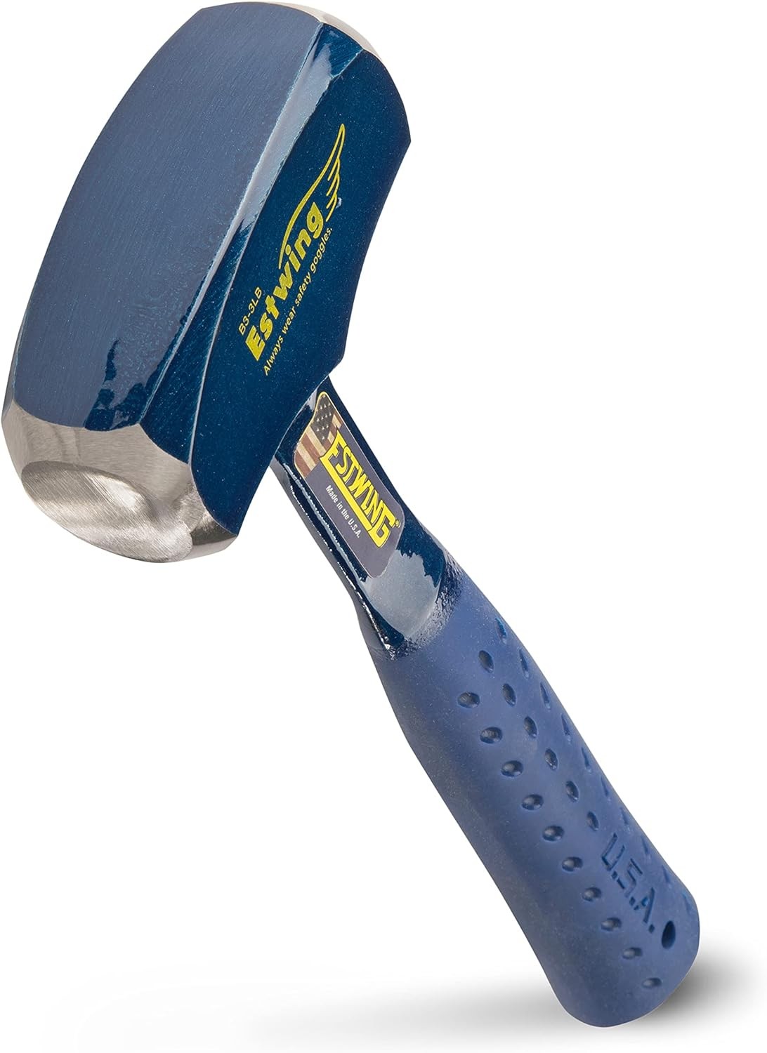 ESTWING Drilling/Crack Hammer – 3-Pound Sledge with Forged Steel 3 lbs, Multi