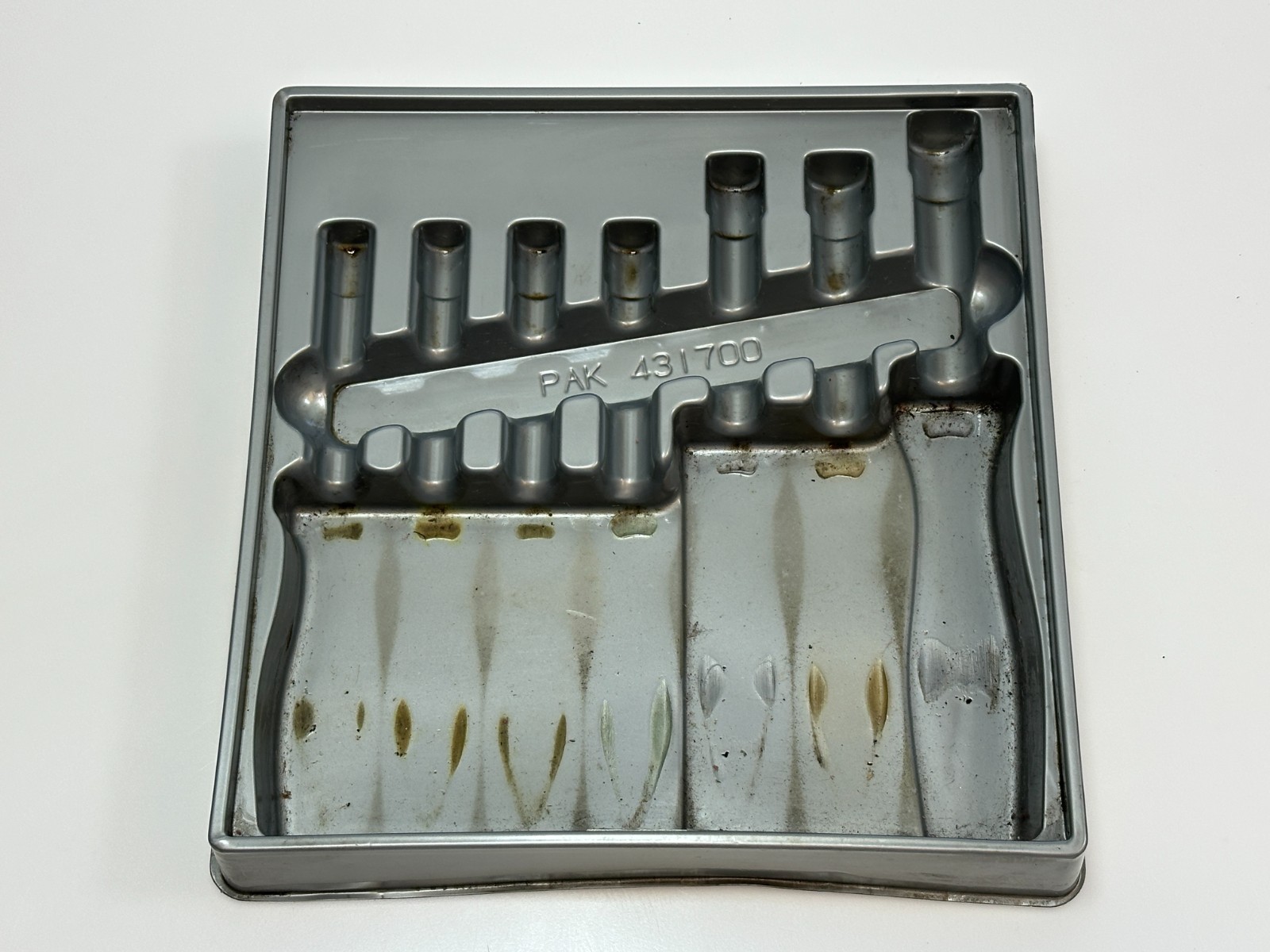 🇺🇸 Snap On Tools USA 7pc SAE 1/4″ to 1/2″ Nut Driver Set HARD Handle w/ Tray