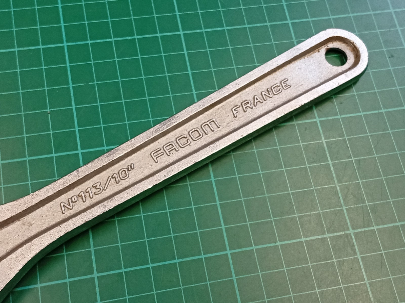 Vintage Facom Vanachrome No113/10″ 10″ Adjustable Spanner, Made In France