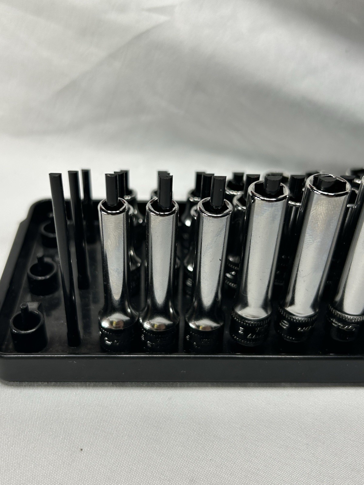 Minty Snap On 1/4 Drive Metric Master Set 5-15mm Shallow, Semi-Deep, Deep Chrome