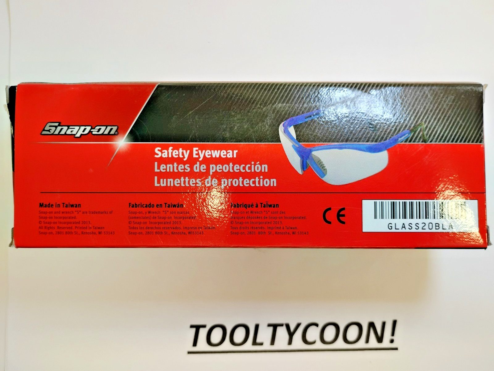 Snap-On Tools NEW BLUE Safety Glasses GLASS20BLA