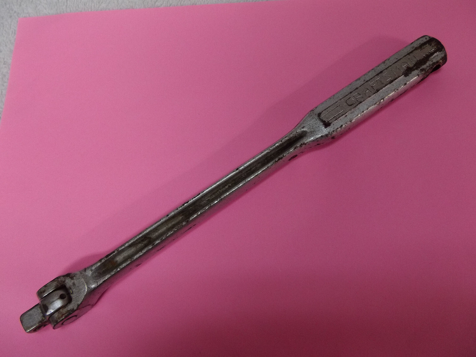 Vintage Craftsman 3/8 Breaker Bar Socket Wrench with hole through side of handle