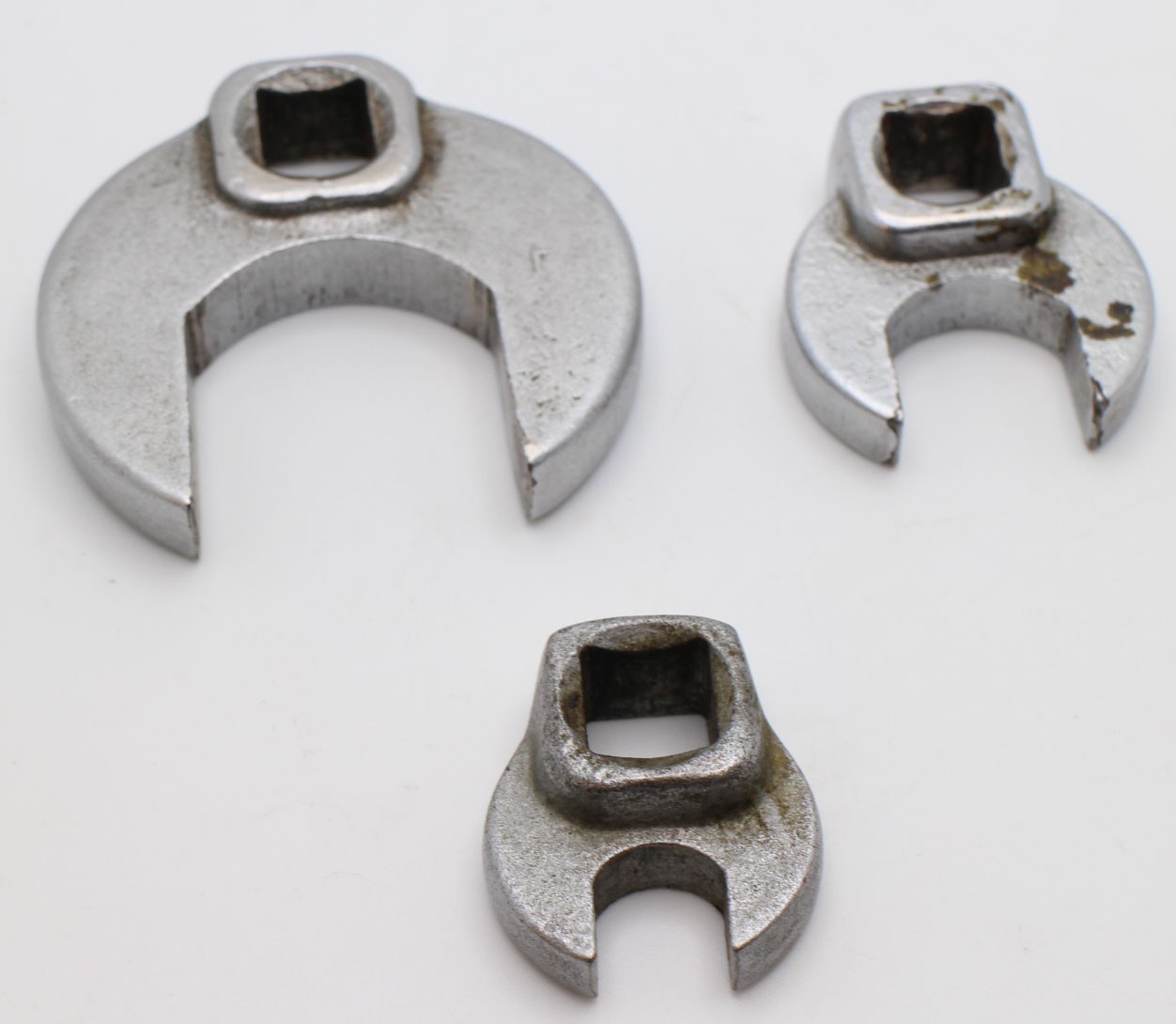 Vintage Proto 3 Pc CrowFoot Set 3/8″ Drive 3/8” 5/8” 1” 4912 4920 4932 MADE USA