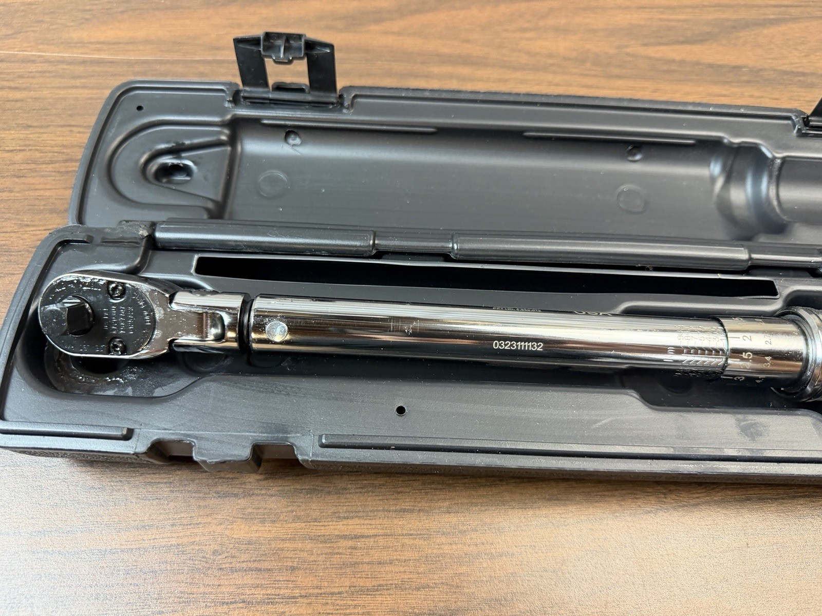 NEW Snap-on QD2FR75B 3/8 Drive SAE Adjustable Click-Type Flex-Head Torque Wrench
