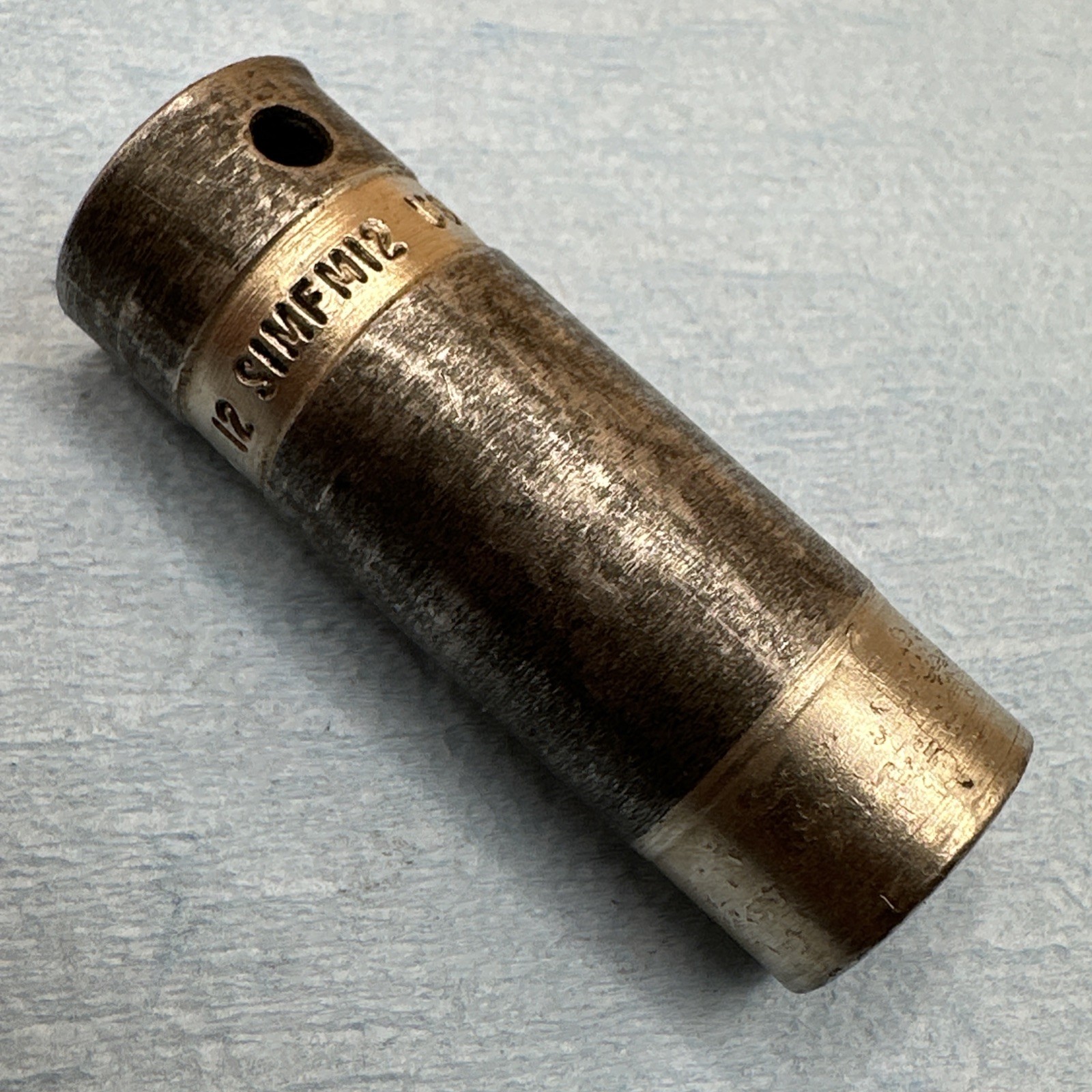 Vintage Snap On 12mm 6 Point Deep Impact Socket 3/8” Drive SIMFM12