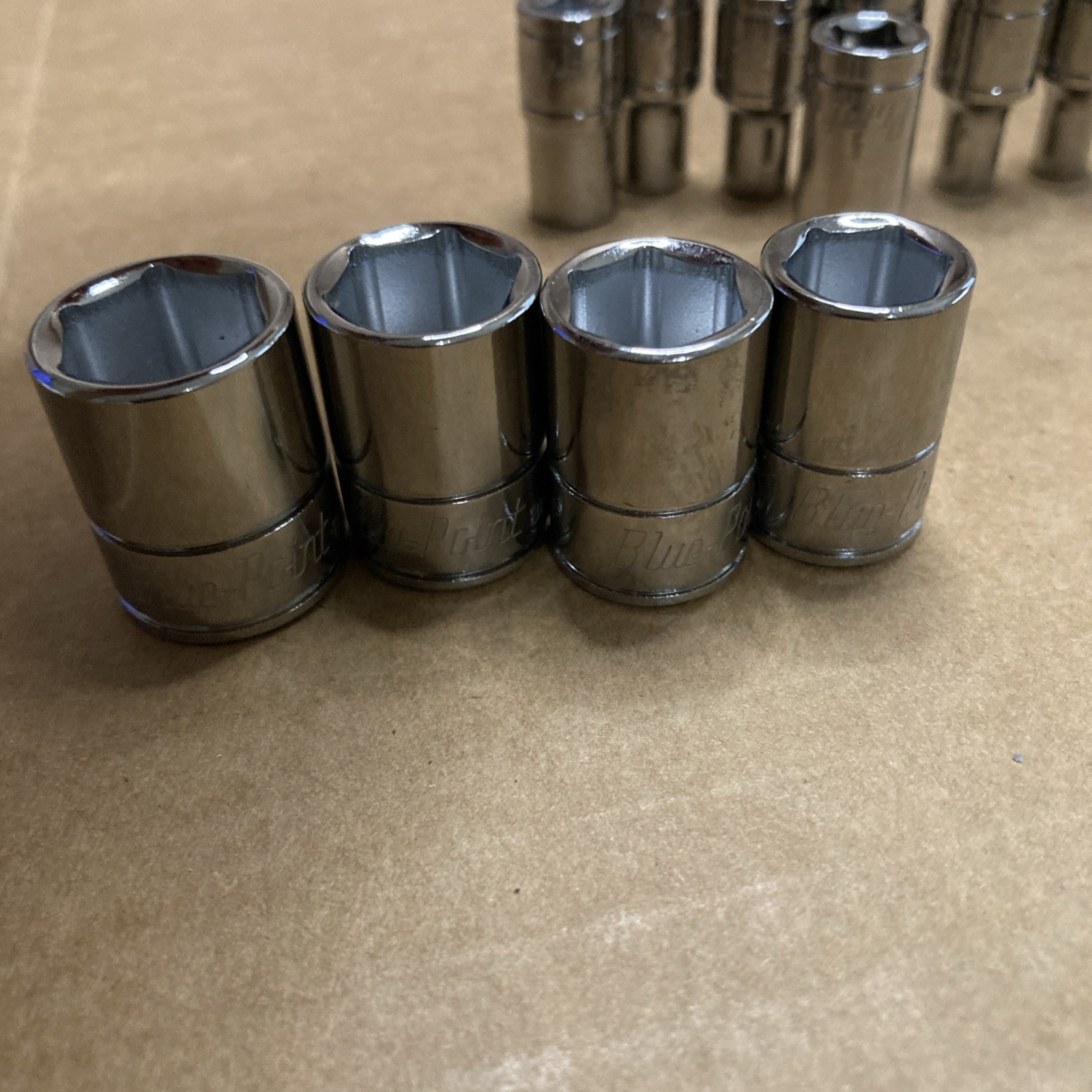 Blue-Point 1/4″ Drive Socket Lot 12 pieces 11-14mm 4-7mm 4″ Extension 1/4″ 8 pt.