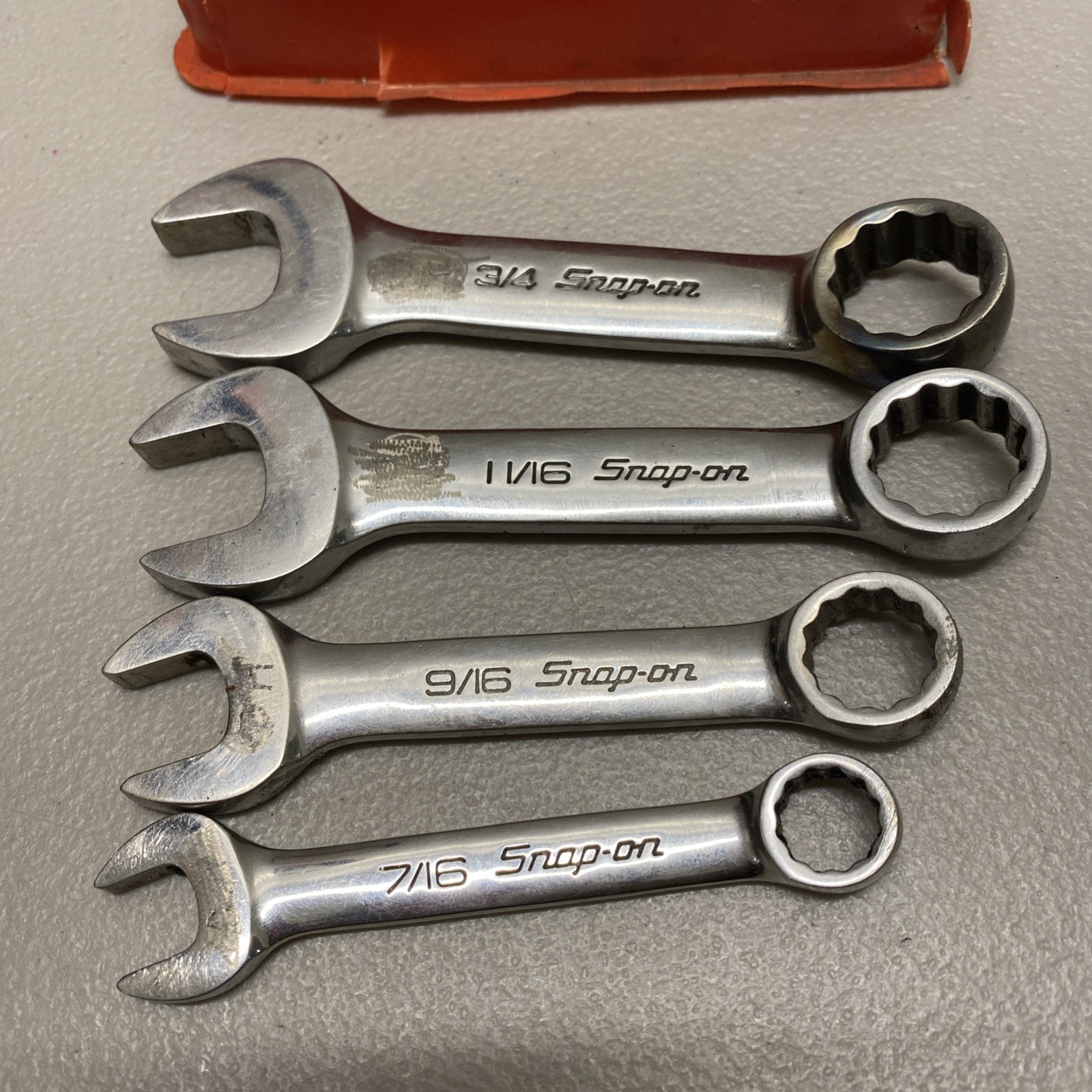 Snap On BUNDLE OXI706B 12 Pt 7/16″-3/4″ Midget Combination Wrench Set