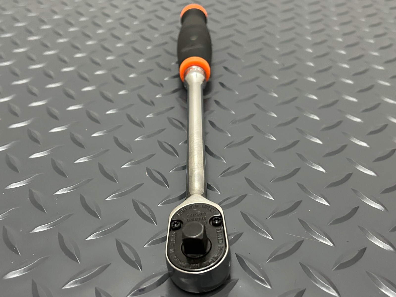 Snap-on Tools 3/8″ Drive ORANGE Soft Grip LONG Fixed Head Ratchet FHL80O USA NEW