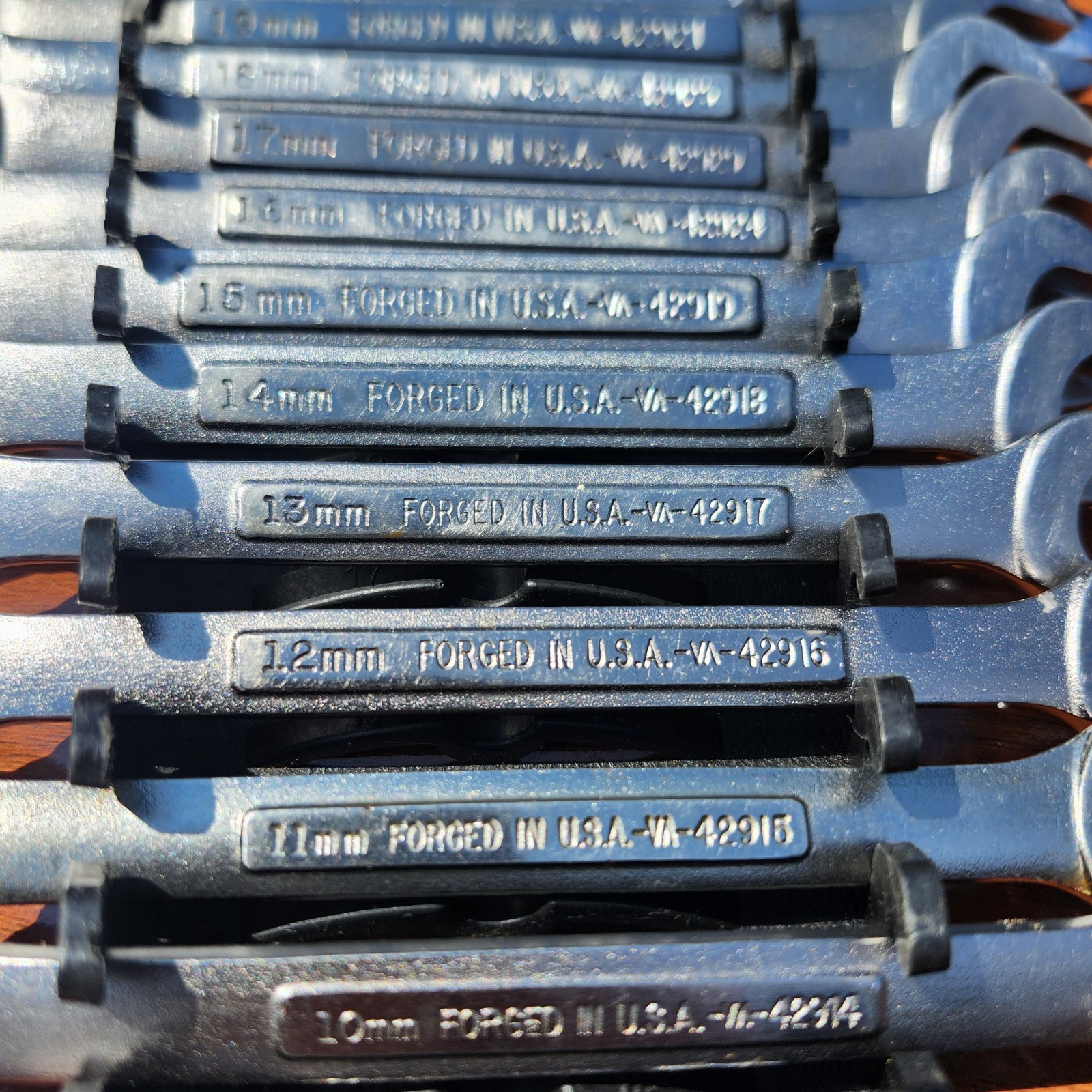 Vintage Craftsman Metric Combination Wrench Set 6-24mm 16 Pcs. VA, V Series USA