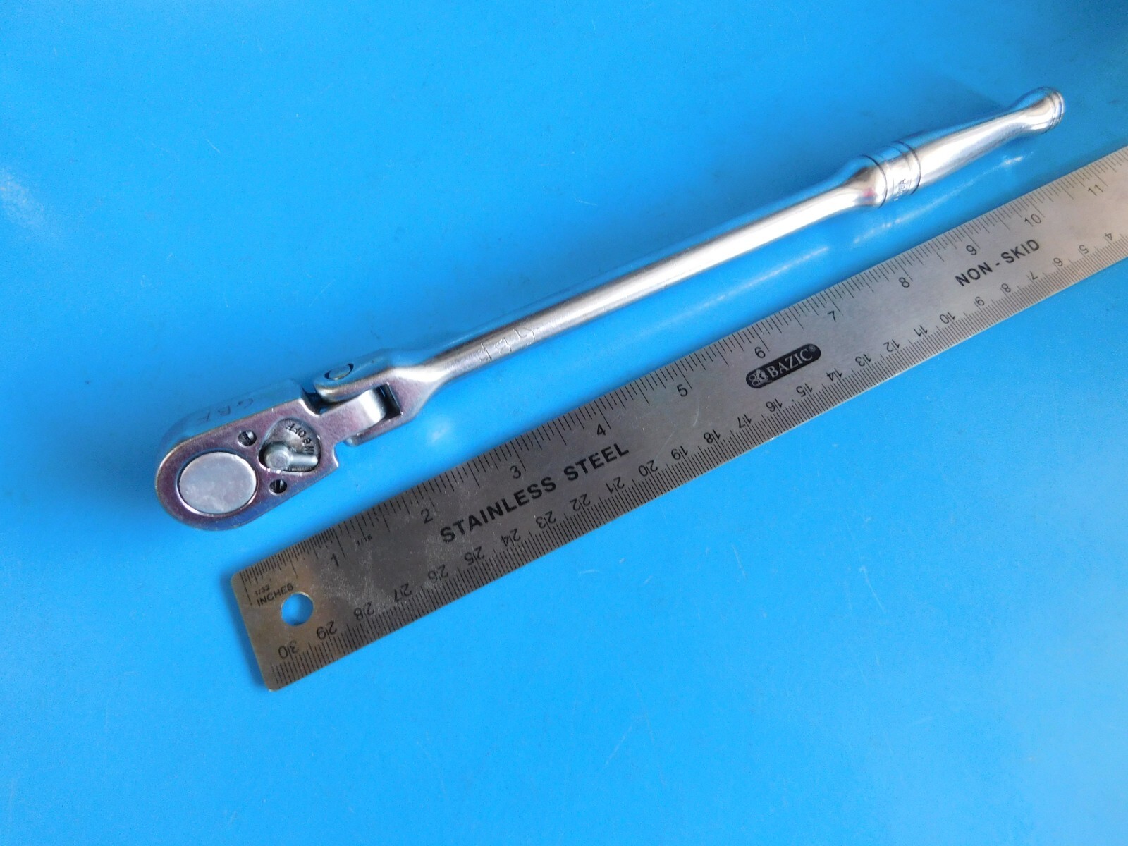 USED, SNAP ON TOOLS 3/8 IN. DR. LONG FLEX HANDLE RATCHET, PART #F731