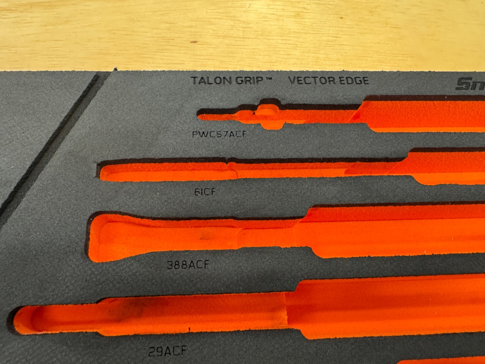 Snap-on Tools NEW 2pc ORANGE FOAM ORGANIZER TRAYS for 12pc Essential Plier Sets