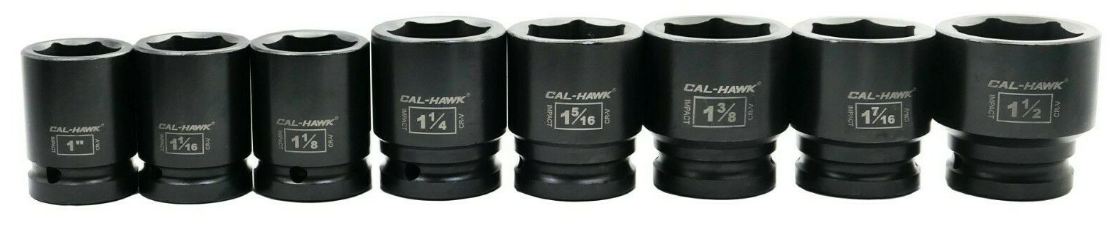 8PC 3/4″ DR. 6 Point Standard Air Impact Tool SAE CRV Pro 1″ to1-1/2″ Socket Set