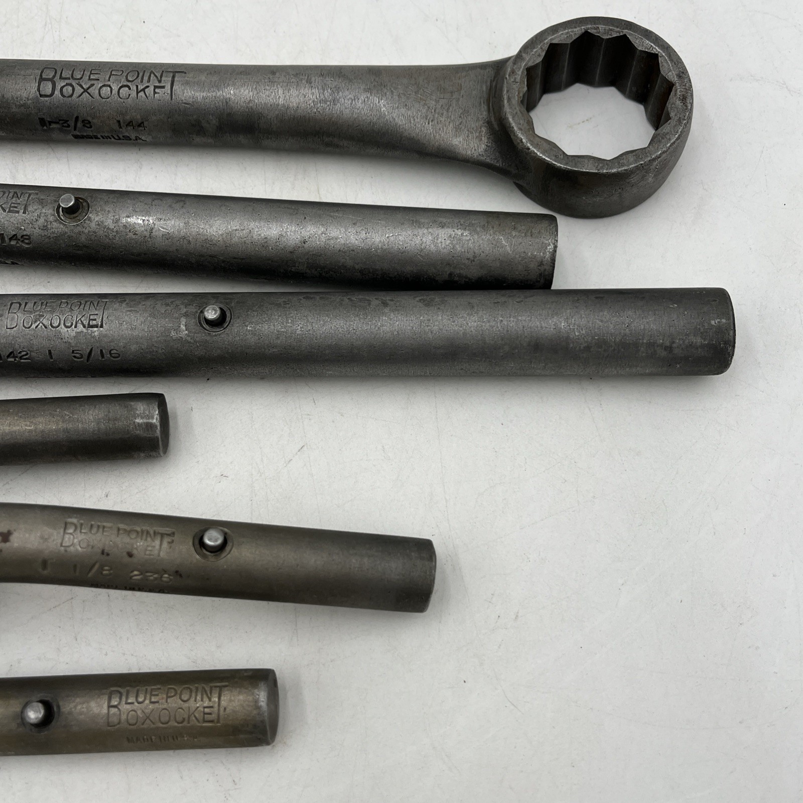 Blue-Point Boxocket Wrench Lot 6 Vintage USA SAE 12 Point Snap-on