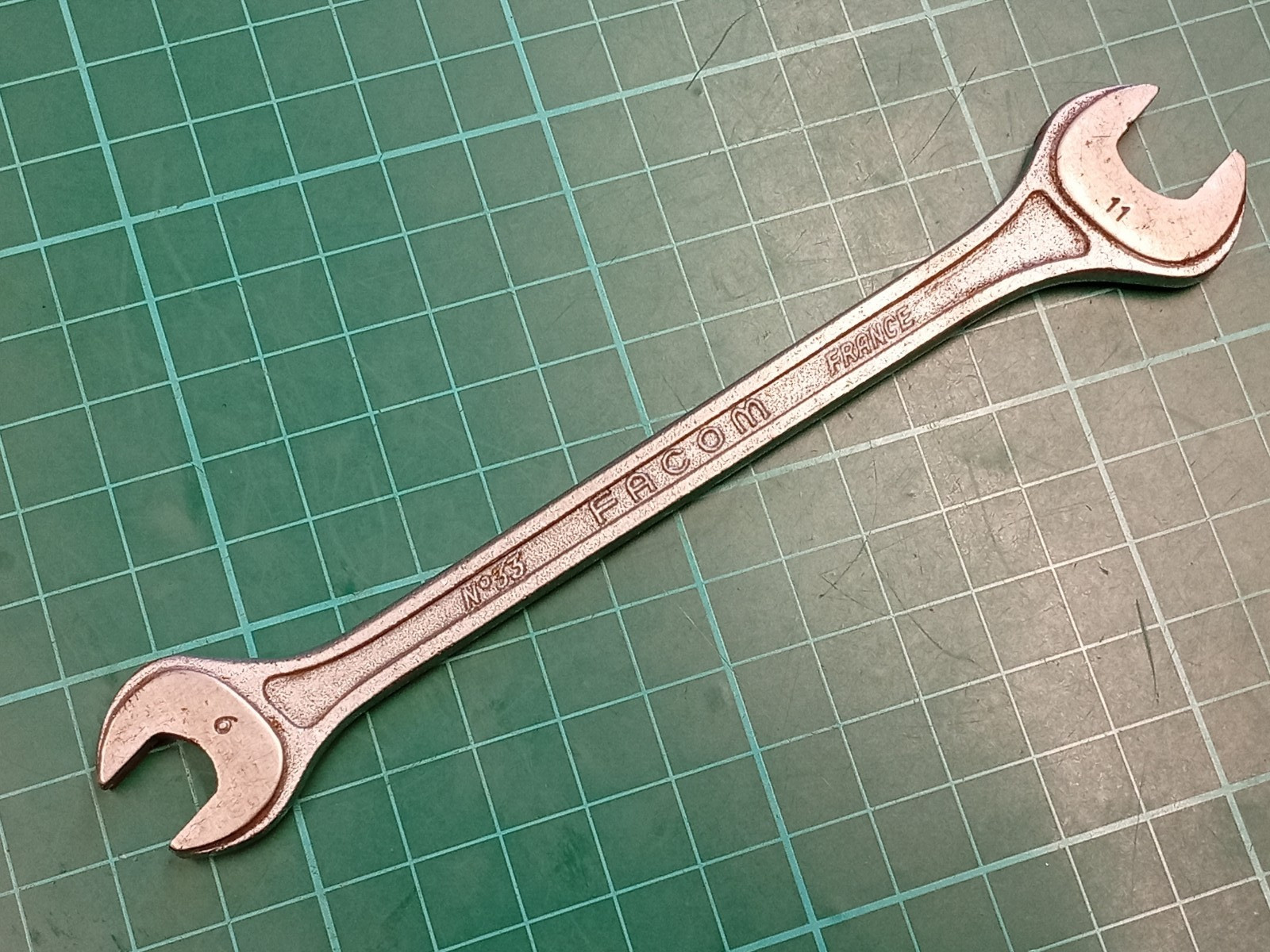 Facom No33, 9mm x 11mm, Vanachrome Scientific, Open Ended Spanner, France