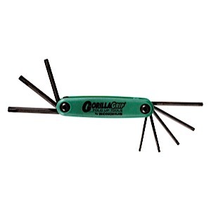 Bondhus Set 8 Tamper Resistant Tip GorillaGrip Fold-Up Tools TR9-TR40 (12638)