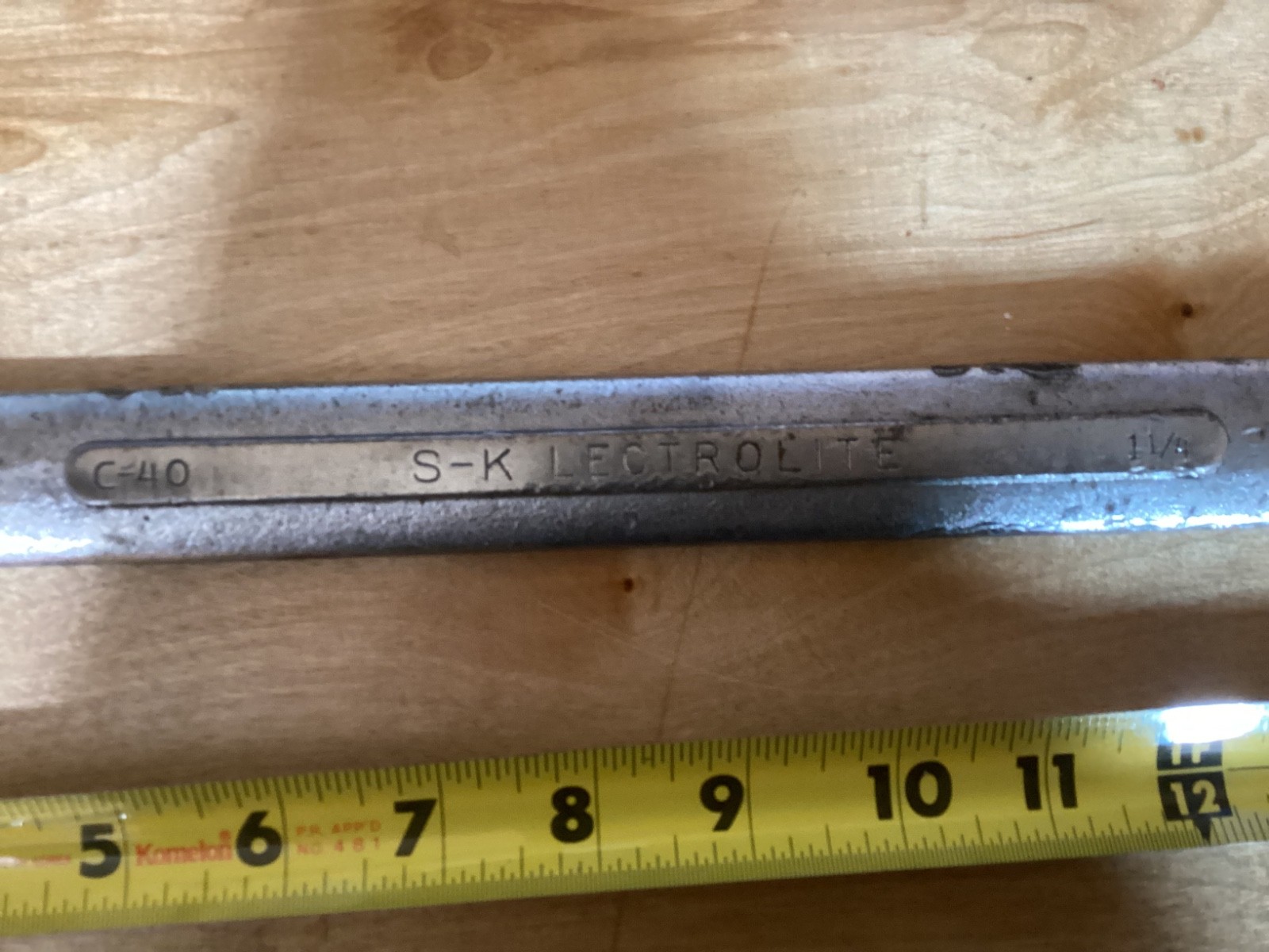S-K Tool USA 1-1/4″ 12-Point Combination Wrench C40 Jumbo Standard Sk 17″ Long