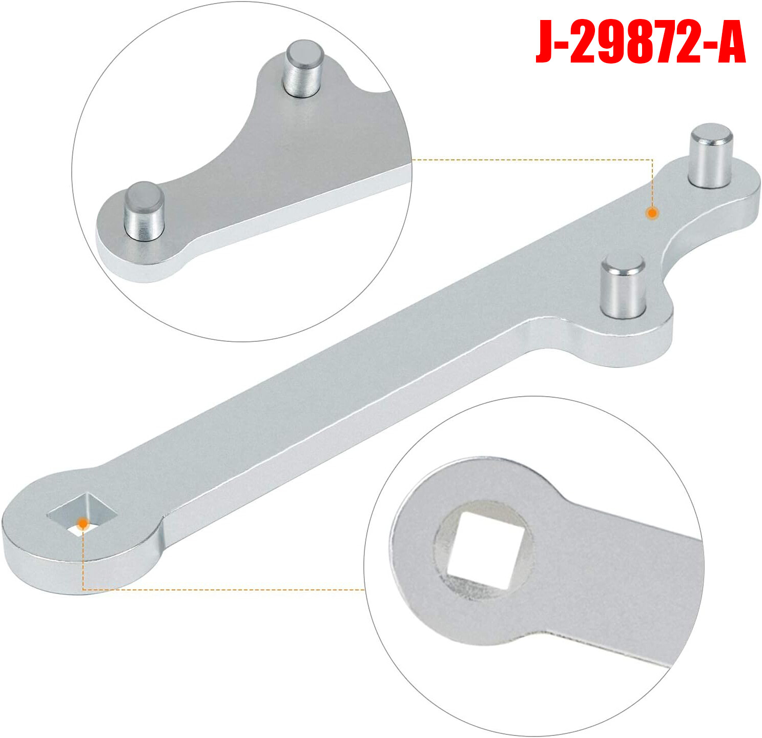 J-29872-A Injection Pump Adjusting Wrench for Diesel Engines 6.2 6.5L 1/2″ Drive