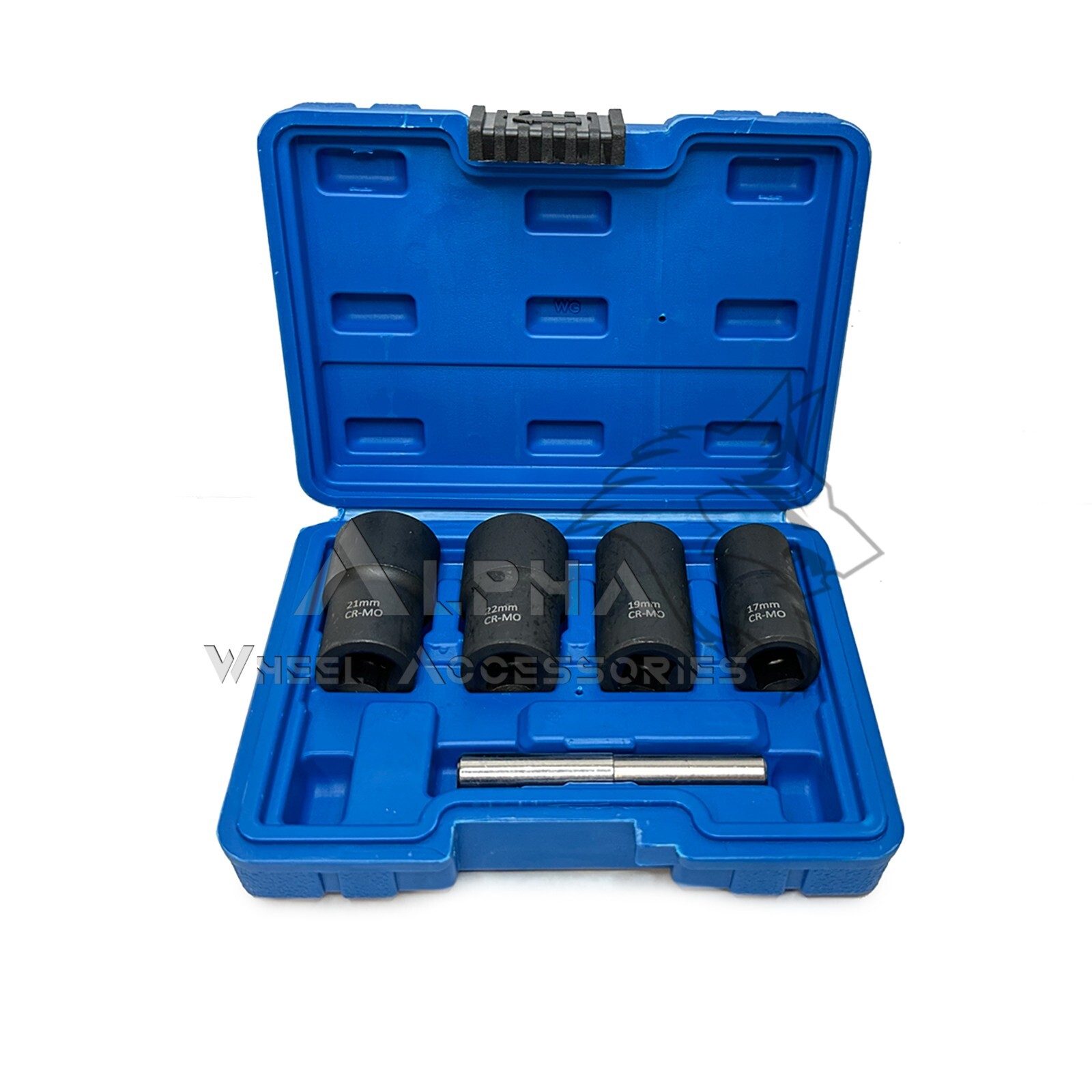 5Pc Wheel Lug Nut Remover 1/2″ Drive Twist Socket Kit Remove Damaged Locked Nuts