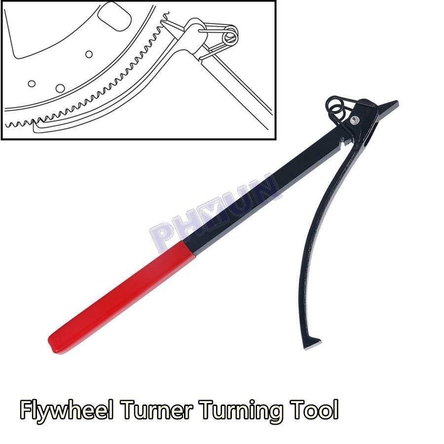 Flywheel Turner Turning Tool Wrench Clamp Flex Plate Holder for Most Vehicles US