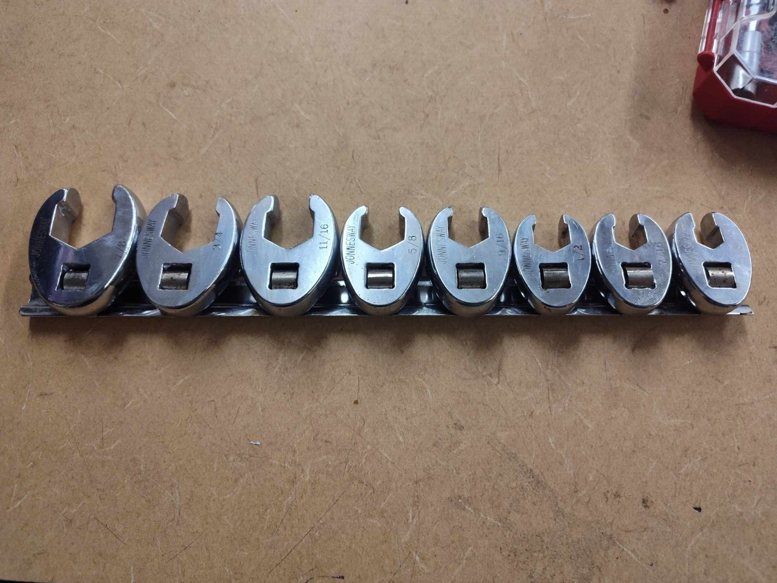 JONNESWAY 3/8″ DRIVE CROWFOOT WRENCH SET SAE 8pc set