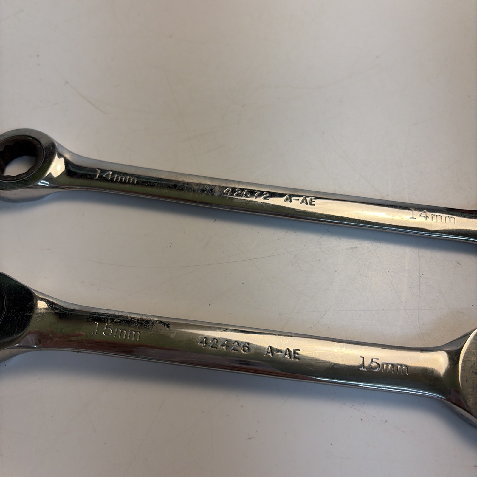 Craftsman Metric Ratcheting Combo Wrench Set 14mm 15mm USA Lot of 3