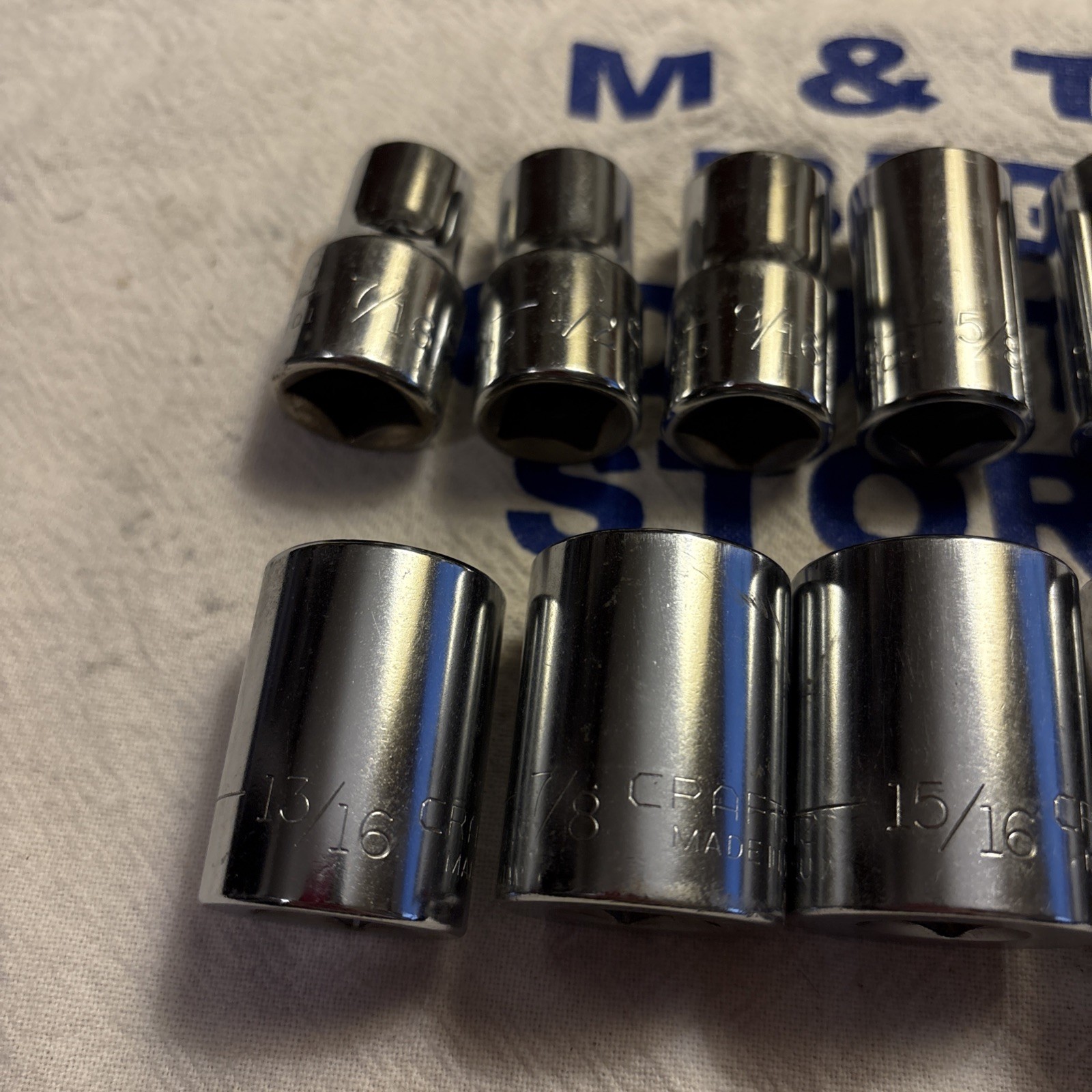 Craftsman USA 1/2″ Drive 12pt 11pc SAE Shallow Socket Set G Series 7/16 – 1-1/16