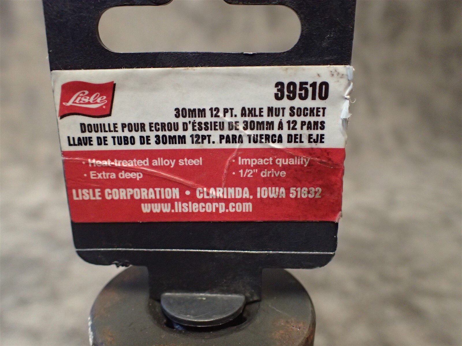 Lisle 39510 1/2″ Drive x 30mm Deep Length Axle Nut Socket (BN189)