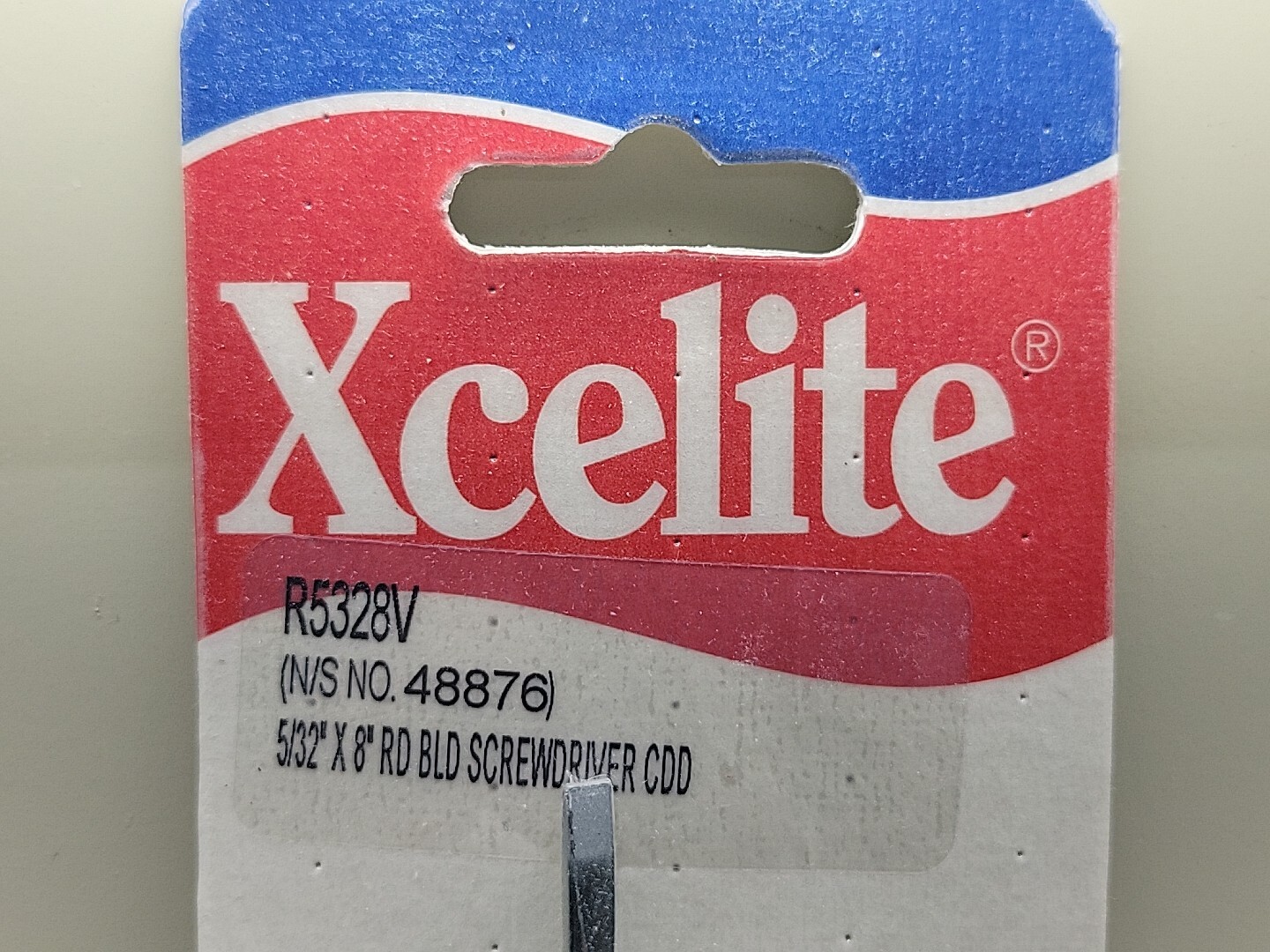 Xcelite Cooper Tools R5328V 5/32″ x 8″ Screwdriver 1/8″ Long Shank Shaft USA