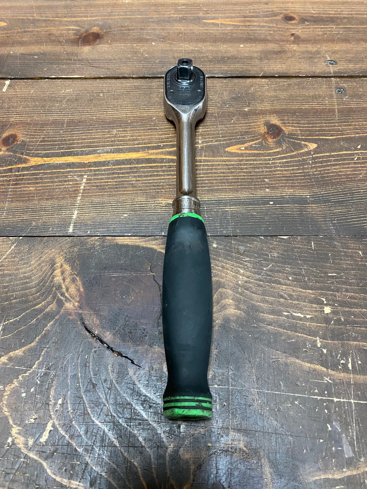 Snap On 1/2″ Drive | 80 Teeth | Soft Grip Handle Green | Quick Release | SHR80AG