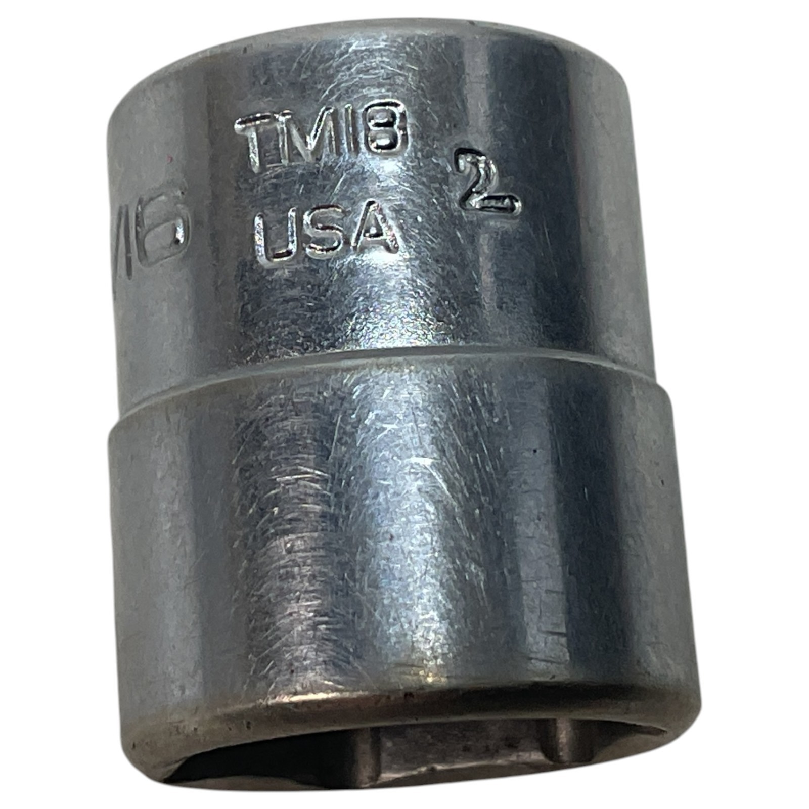 Snap-on TM18 9/16″ SAE 6-Point Shallow Socket 1/4″ Drive USA Snap On Tool