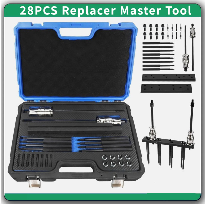 28PCS Fuel Injector and Rail Assembly Replacer Master Tool Kit For EN-51146