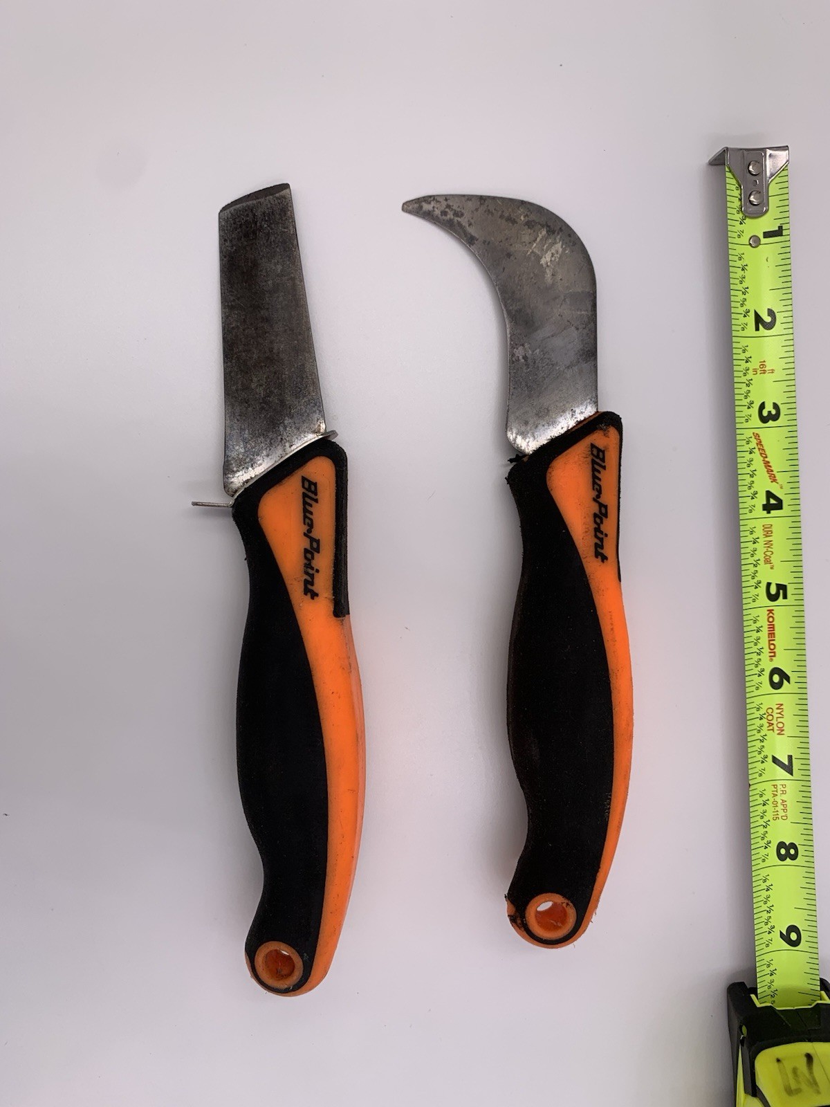 Blue Point / Snap On Tools -ORANGE- 2pc Automotive/Industrial Knife Set
