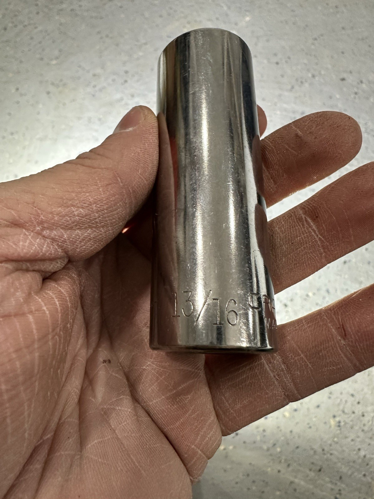 Lot of 4 SAE Standard Deep Sockets – 3/8in, 9/16in, 3/4in, 13/16in
