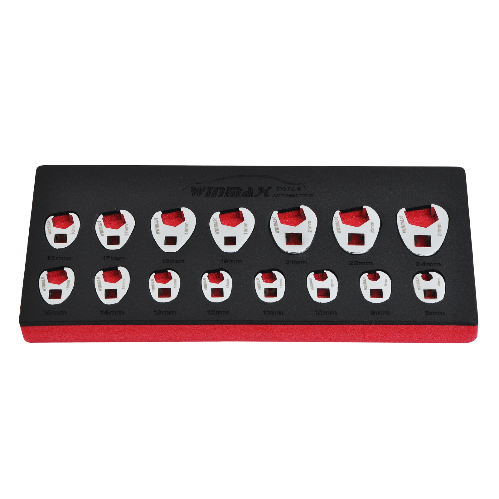 15PCS Crows Foot Wrench Set 1/2″ and 3/8” Drive Flare Nut Wrench Set 8mm to 24mm