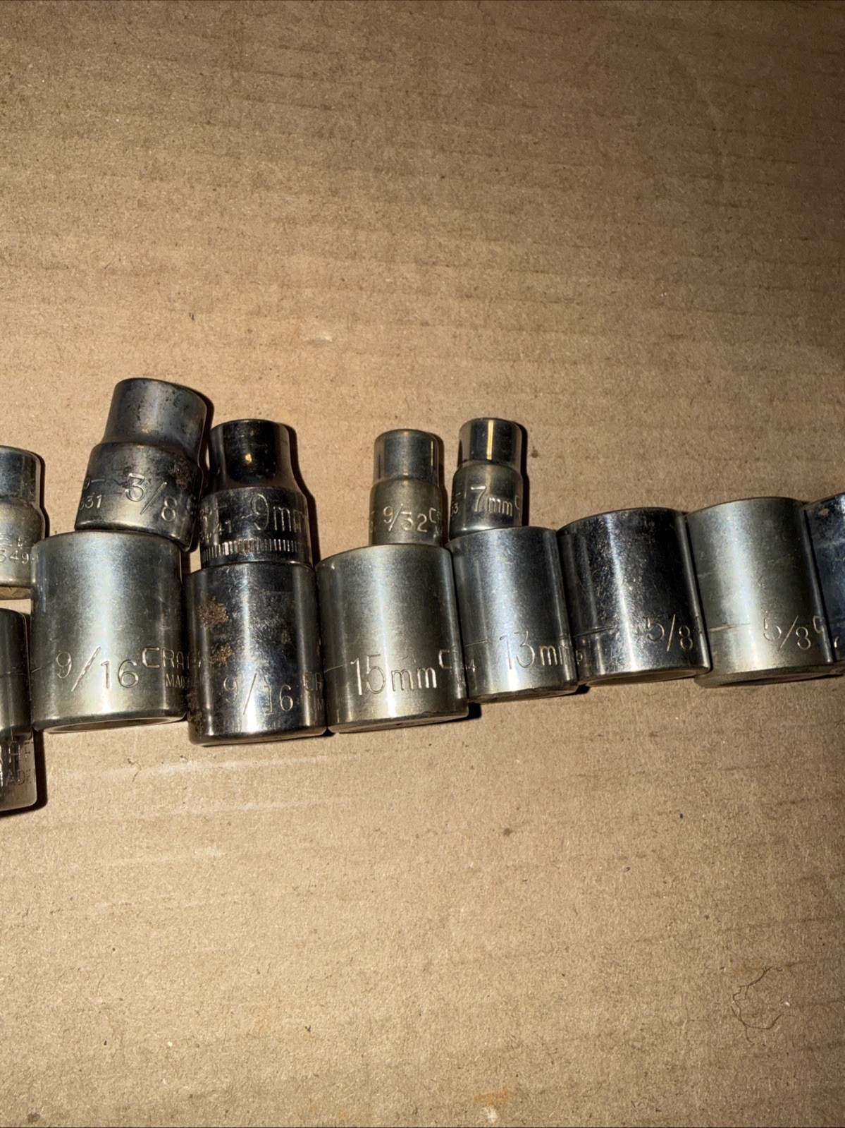 Set Of 28 Craftsman Assorted Sockets Various Sizes