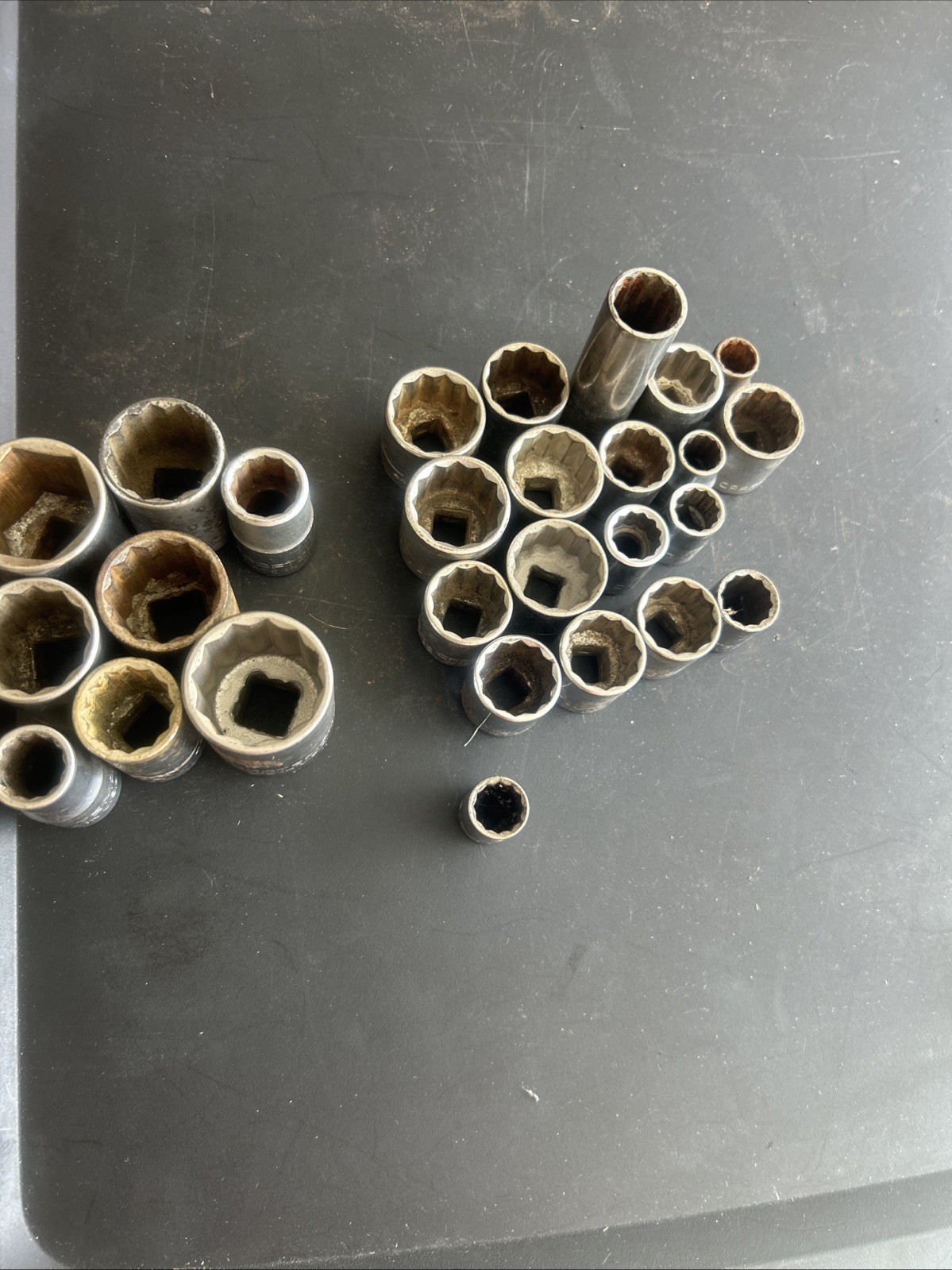 Lot Of 27 Vintage Craftsman Metric Socket 1/2″, 3/8″ & 1/4″ Drives 12 Point