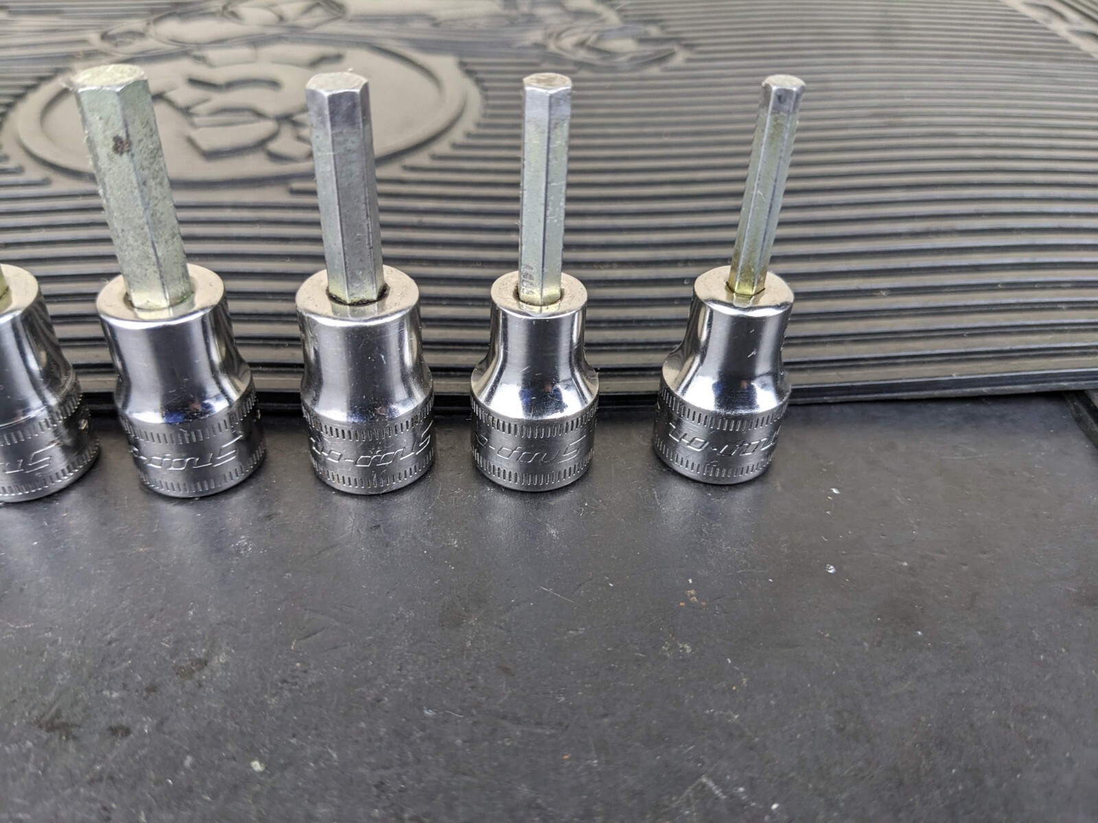 #be215 Snap-On 11pc Metric Hex Allen Socket Set 3/8″ Drive 4mm to 14mm 211EFAMY
