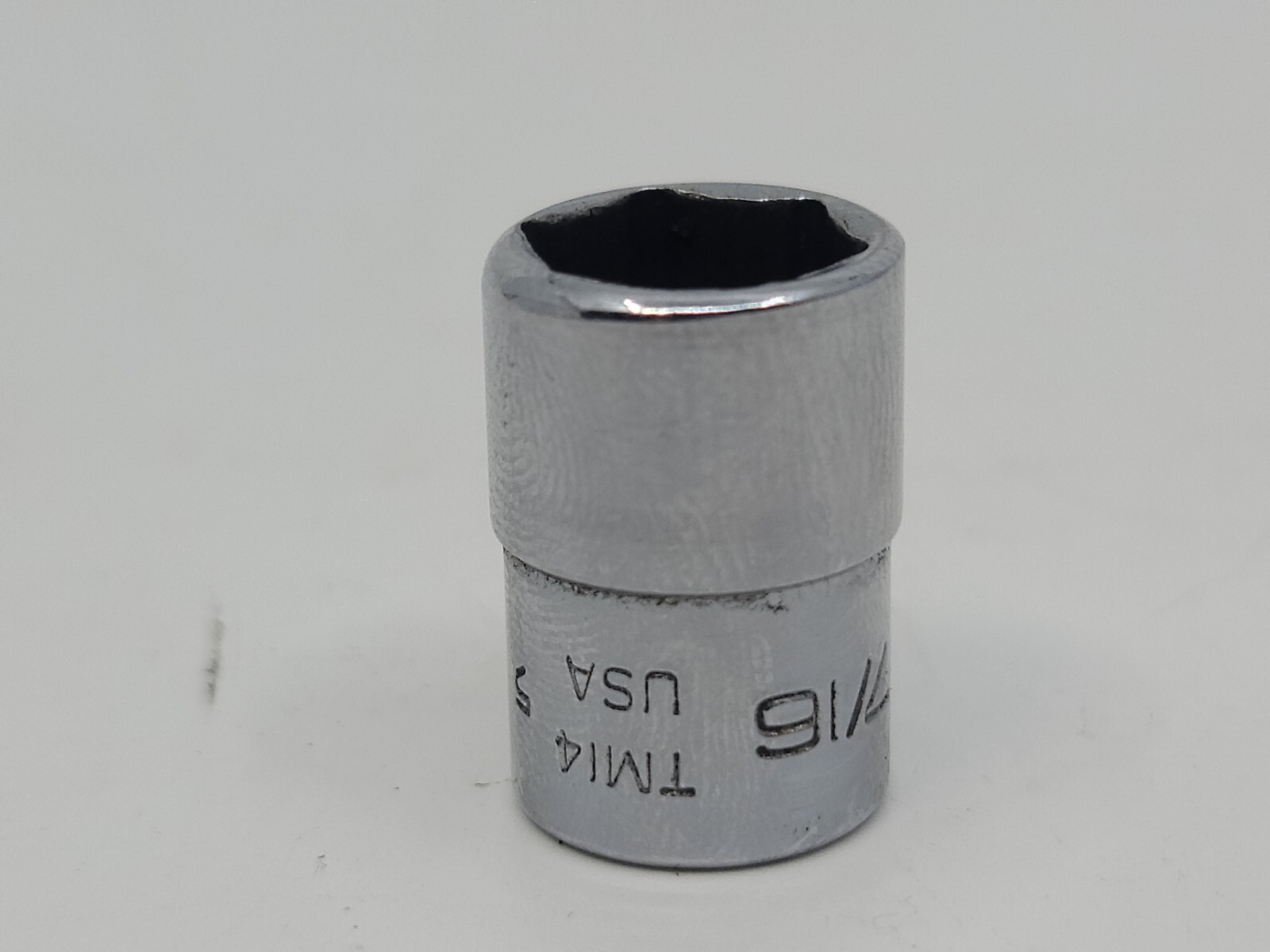 SNAP-ON TOOLS 1/4″ DRIVE 7/16″ SHALLOW 6 POINT SOCKET MADE IN USA TM14
