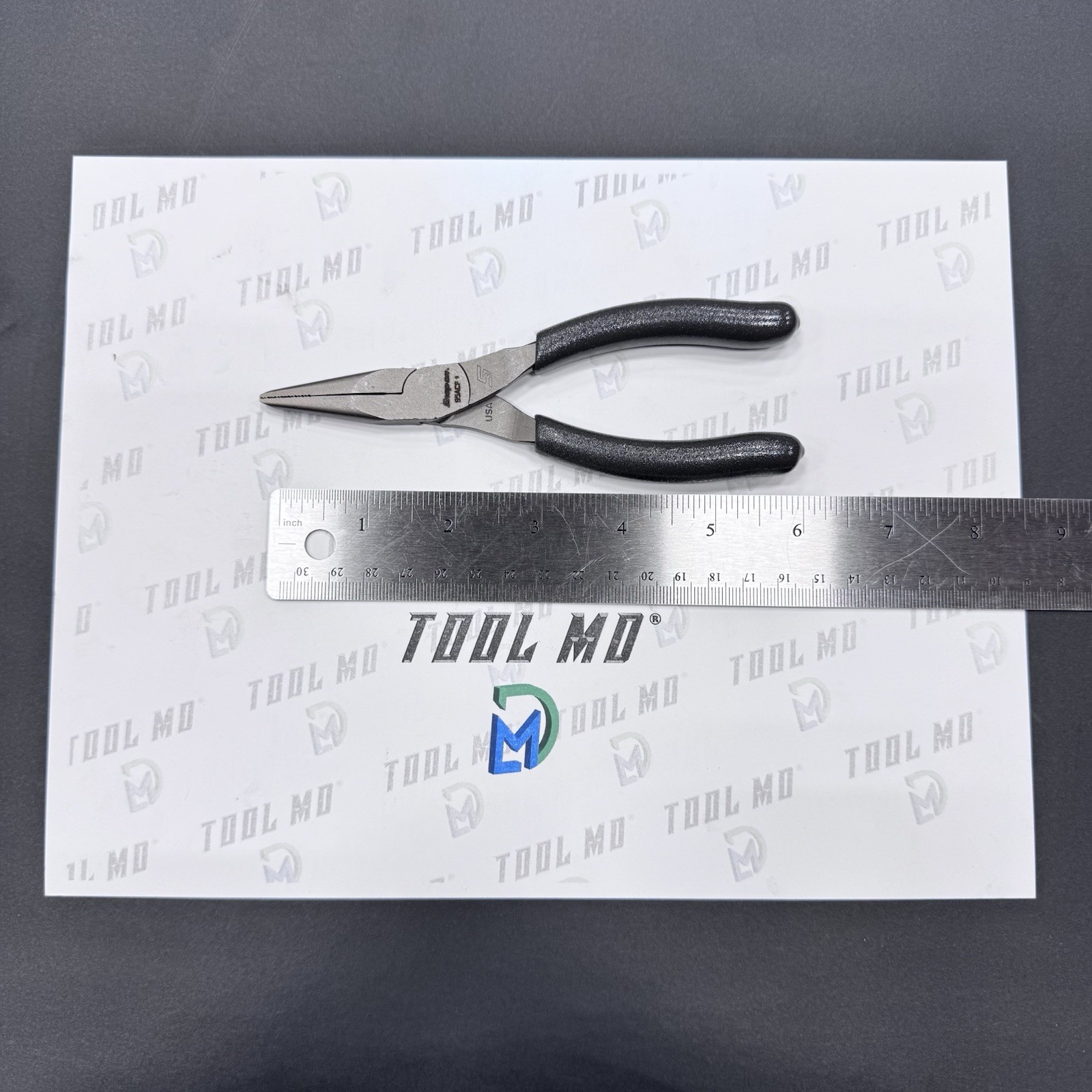 Snap-on Tools USA NEW DARK TITANIUM 6″ Talon Grip Needle Nose Pliers 95ACFDT