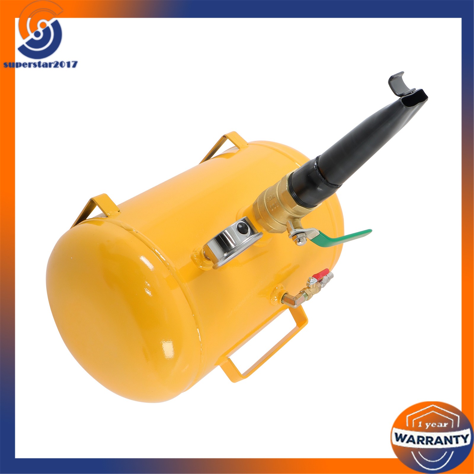 Yellow 5 Gallon Heavy Duty Air Tire Bead Seater Blaster Seating Tool 145 psi