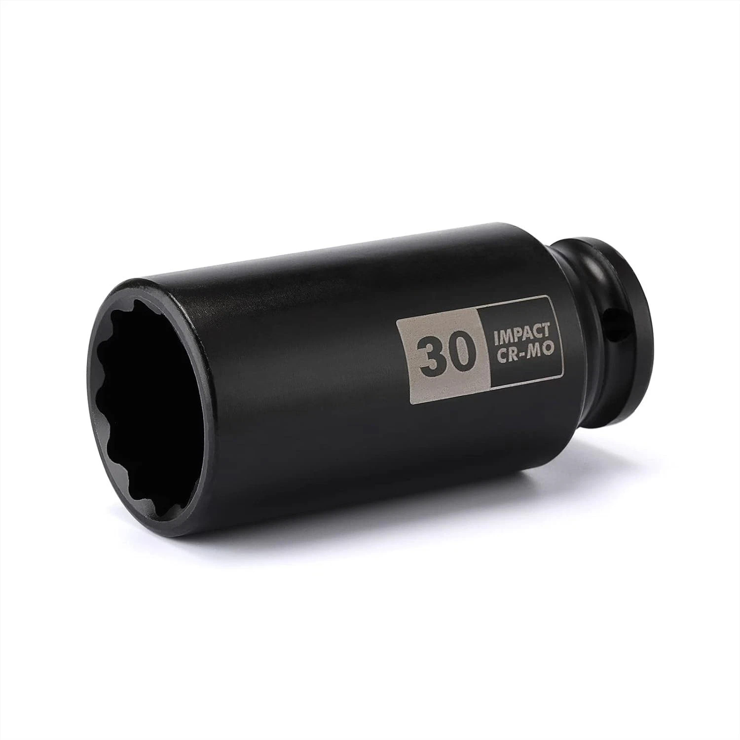 1/2 Inch Drive Deep Impact Socket 30mm Chrome Moly 12pt Metal Tool