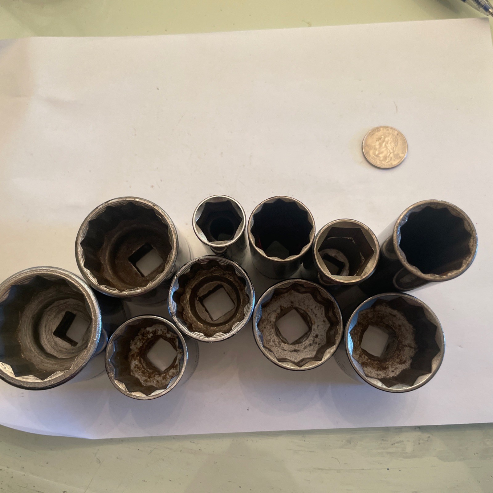 1/2 Drive Sockets Craftsman Williams & Bonney Deep Well Metric and Standard Lot