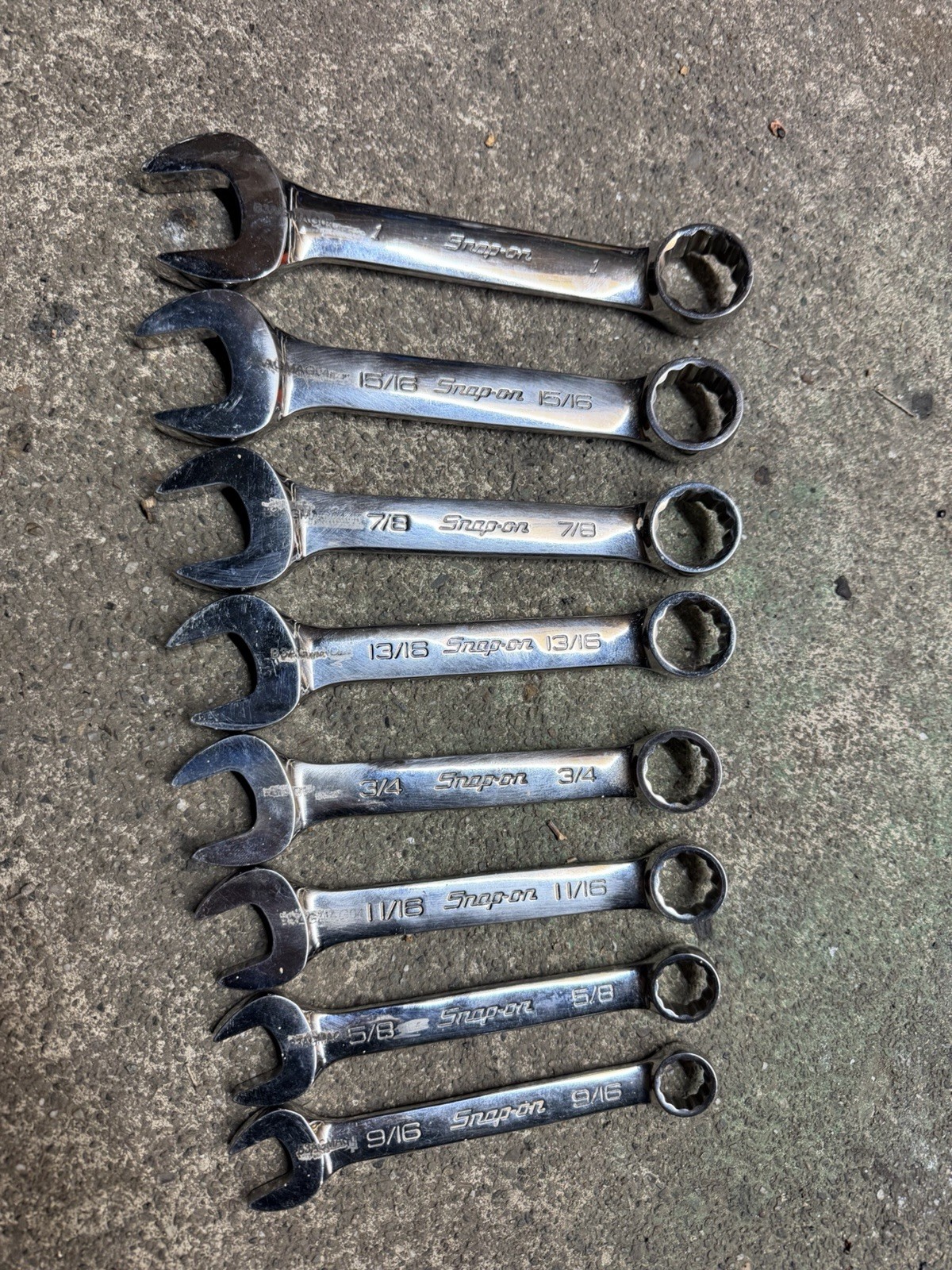 Snap On Set De 8pc OEX B 9/16-5/8-11/16-3/4-13/16-7/8-15/16-1”