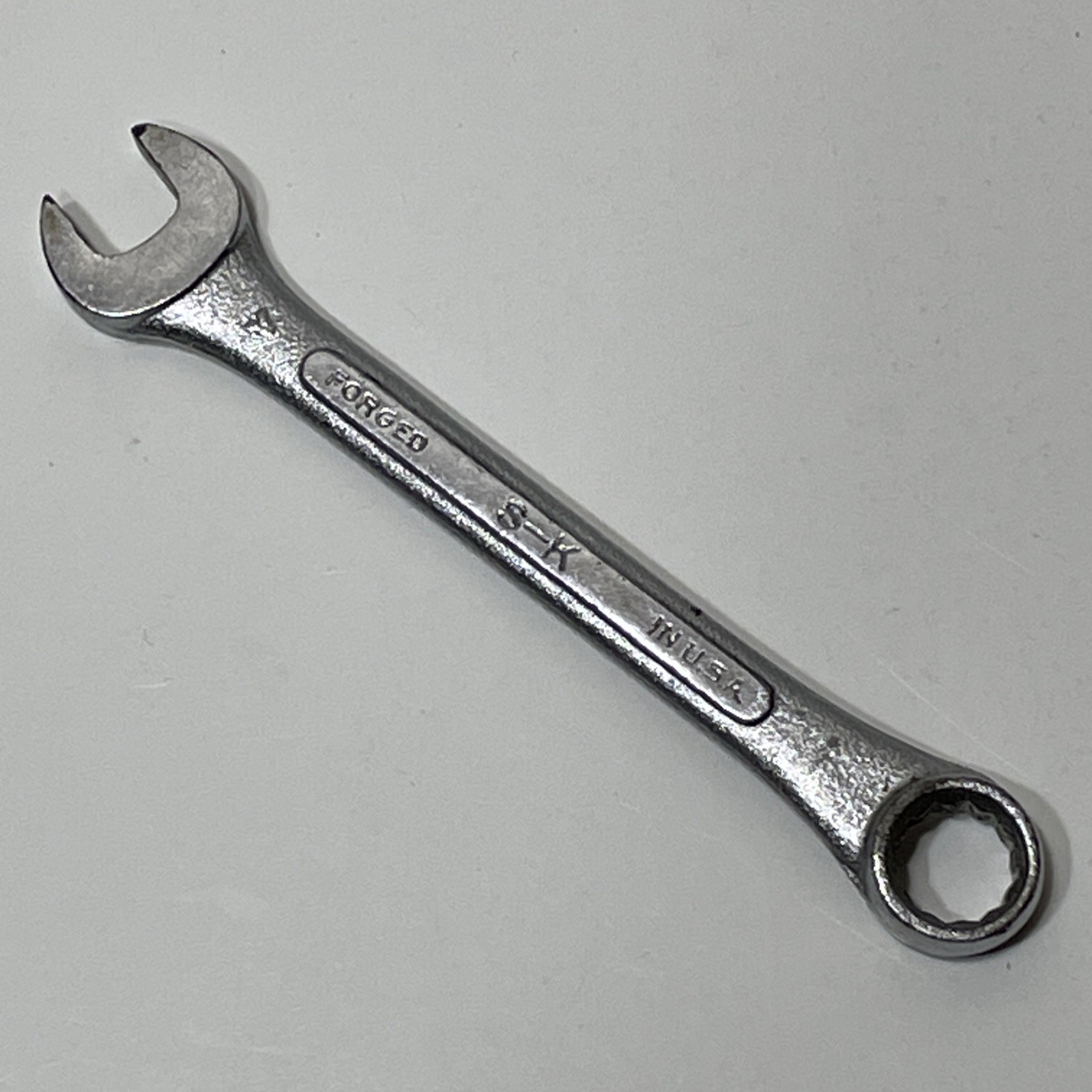 S-K Lectrolite C-12 3/8″ Combination Wrench Raised Panel 12 Point Vintage USA
