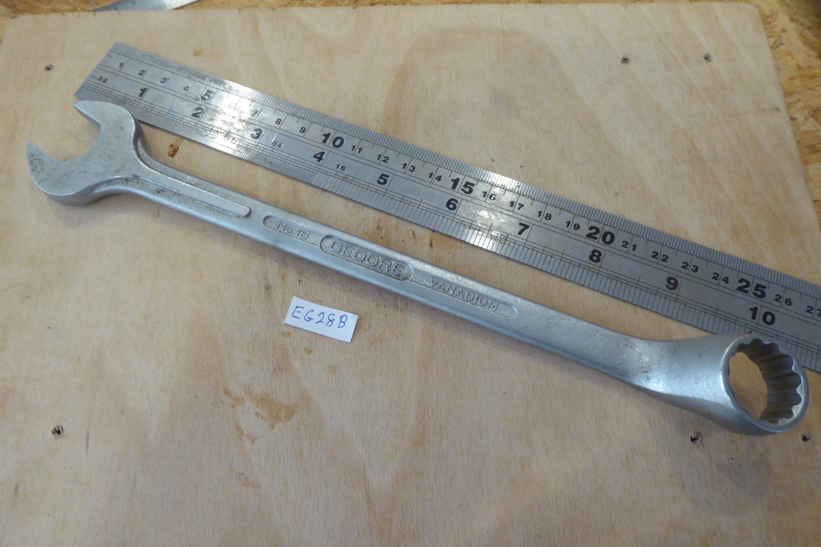 GEDORE No. 1B combination spanner 19mm made in Germany metric