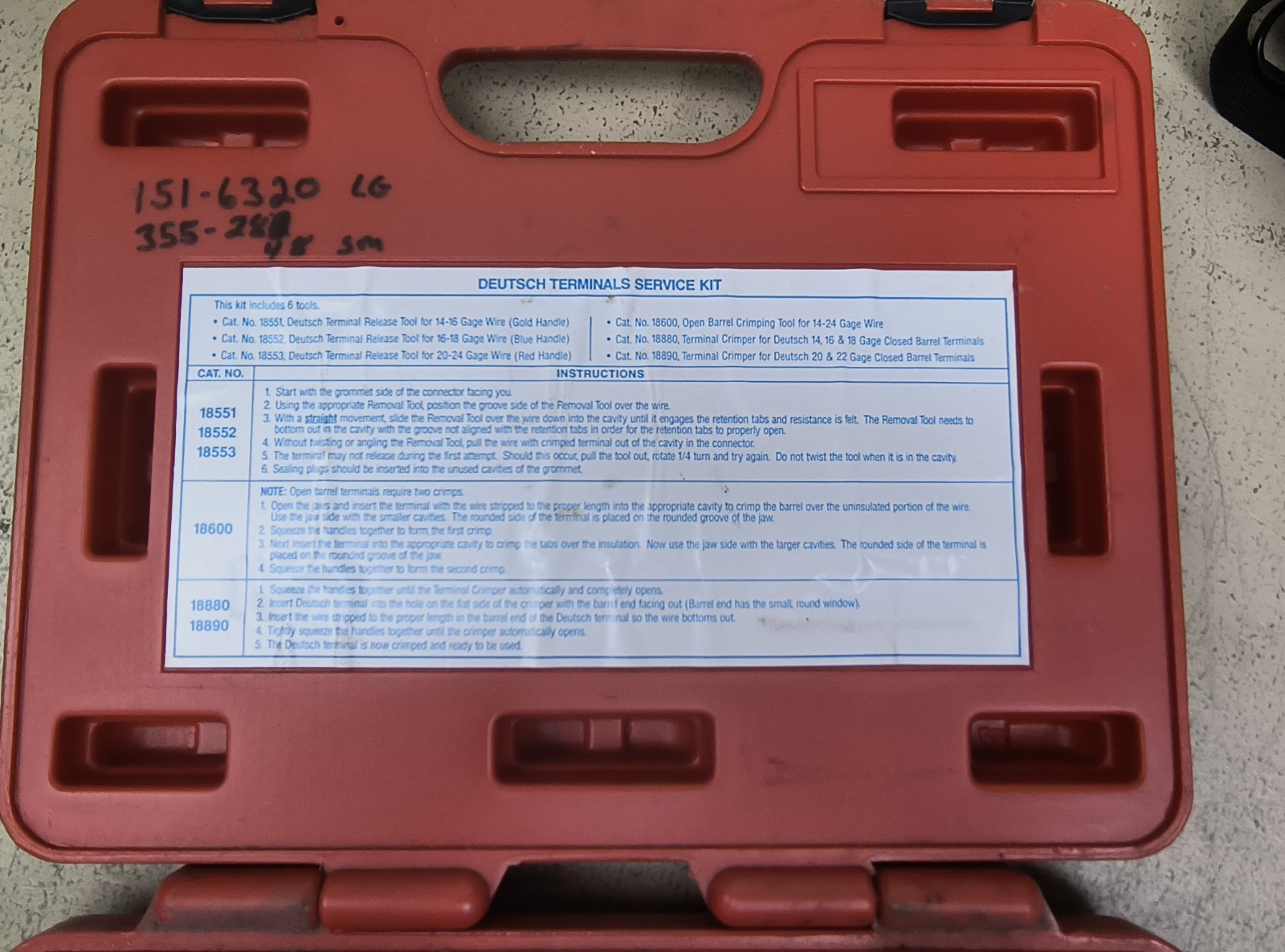 Tool Aid 18650 Deutsch Terminals Service Kit FREE SHIPPING