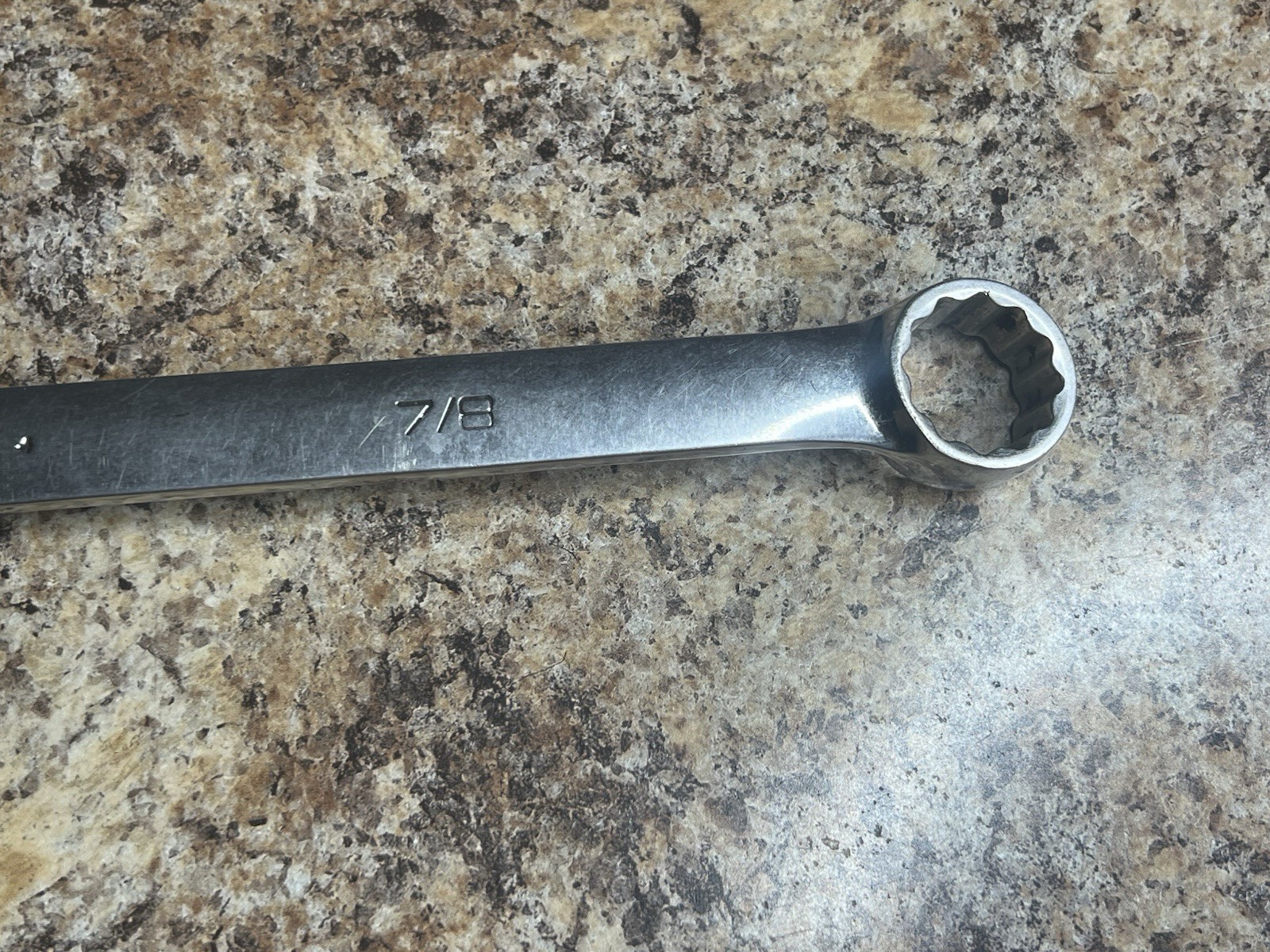 Snap On OEXL28B – 7/8″ Long Handle 12Pt Chrome Combination Wrench