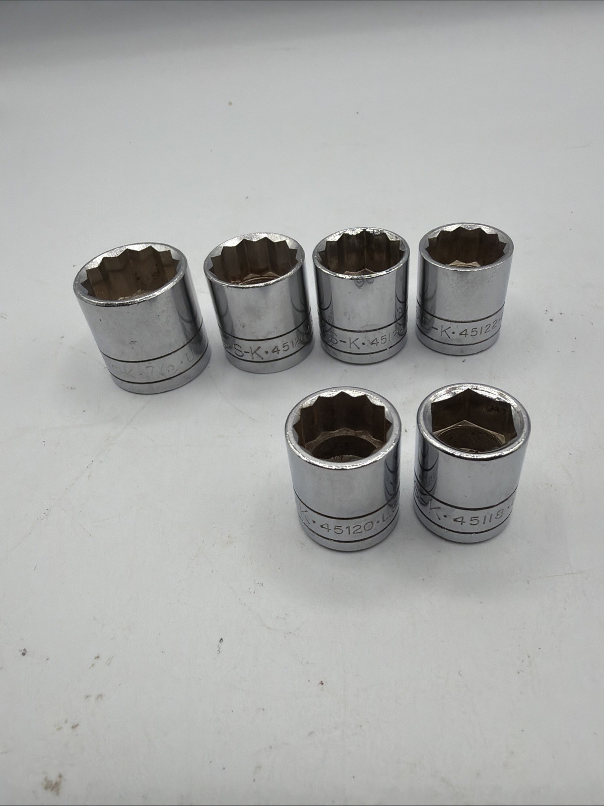 SK Tools set of 6 Sockets 3/8″ drive 9/16, 5/8, 11/16, 3/4, 13/16, 7/8″