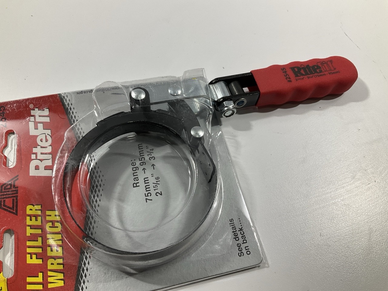 CTA 2545 Oil Filter Swivel Wrench – 75mm-95mm, 2-15/16″-3-3/4″
